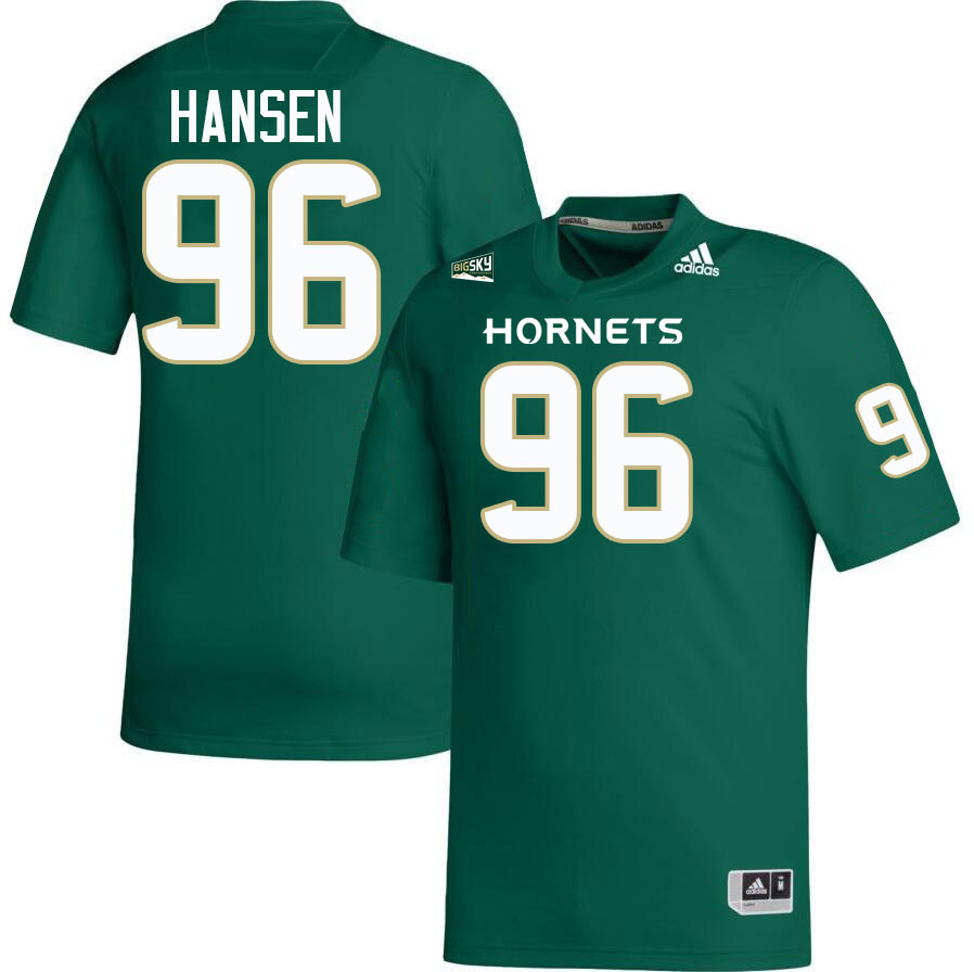 Sacramento State Hornets #96 Elijah Hansen College Football Jerseys Stitched-Green